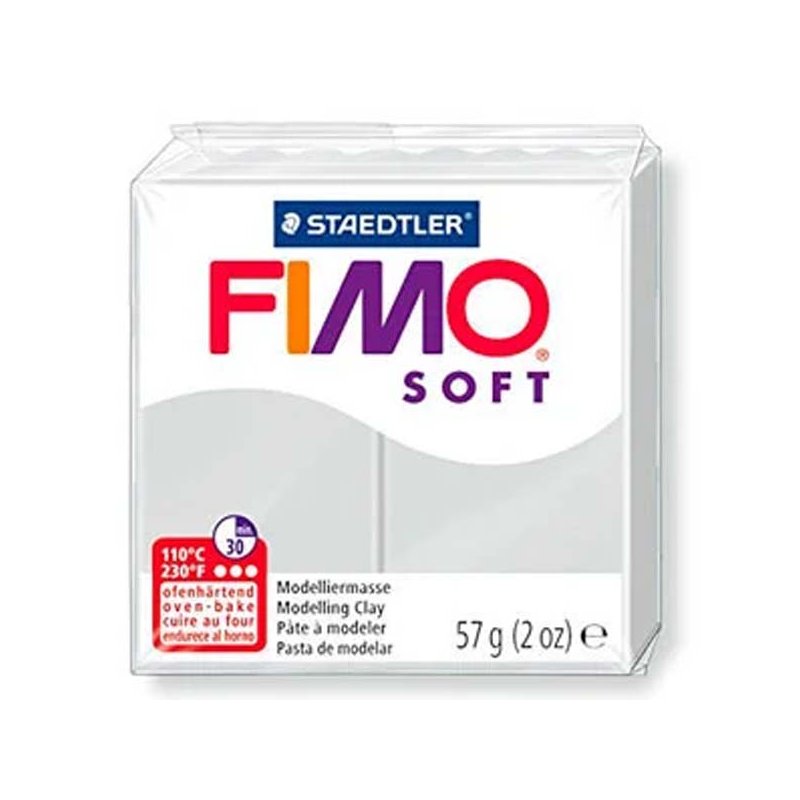 Полимерная глина Fimo Soft, 57 г, №80, серый