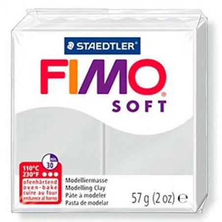 Полимерная глина Fimo Soft, 57 г, №80, серый