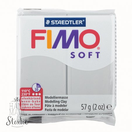 Полімерна глина Fimo Soft, 57 г, №80, сіра