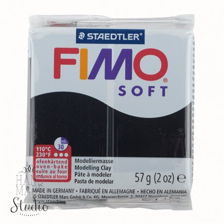 Полімерна глина Fimo Soft, 57 г, №9, чорна