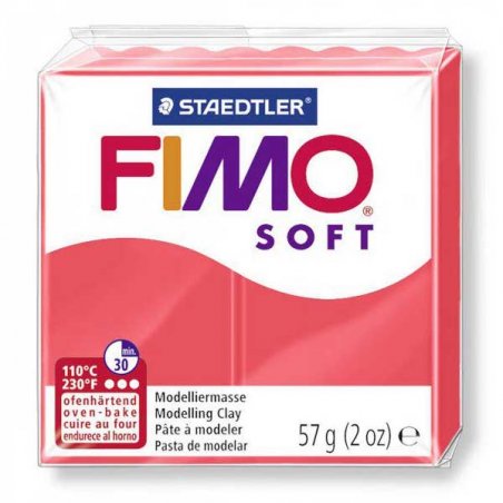 Полимерная глина Fimo Soft, 57 г, №40, фламинго