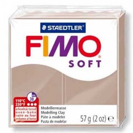 Полимерная глина Fimo Soft, 57 г, №87, серо-коричневый