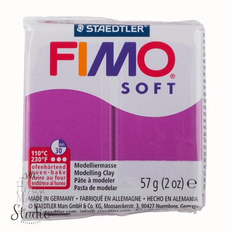 Полимерная глина Fimo Soft, 57 г, №61, фиолетовый