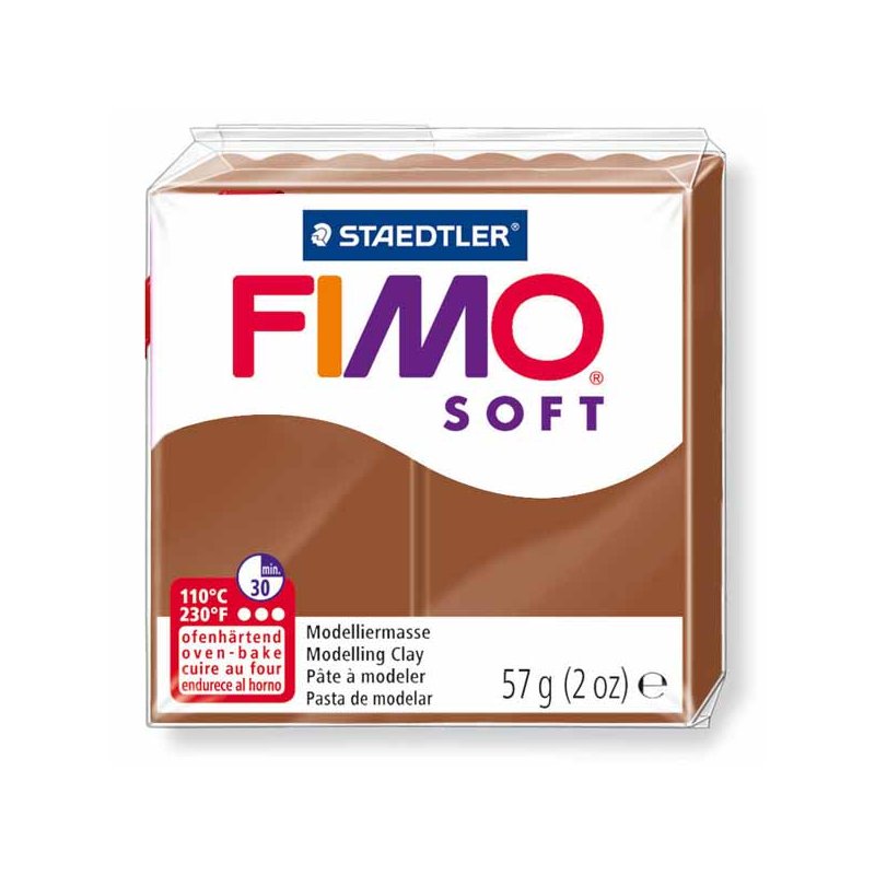 Полимерная глина Fimo Soft, 57 г, №7, карамель