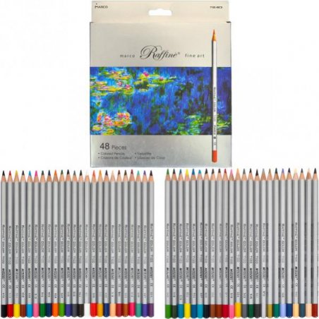 Набор цветных карандашей 7100/48CB Raffine, Marco, 48 штук