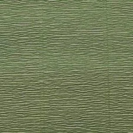 Креп-папір (гофро-папір) Cartotecnica Rossi, 180г / м², 50смх2,5м, №17А8 Болотний