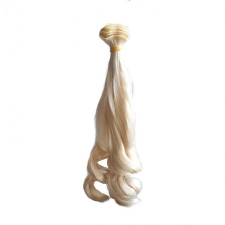 Искусственные  волосы "Локоны" на трессе 25 см, цвет блонд №10