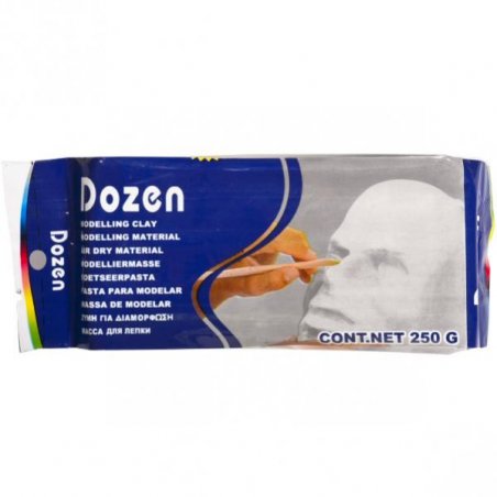 Самозатвердевающая пластика ''Dozen'', цвет белый,  250 г