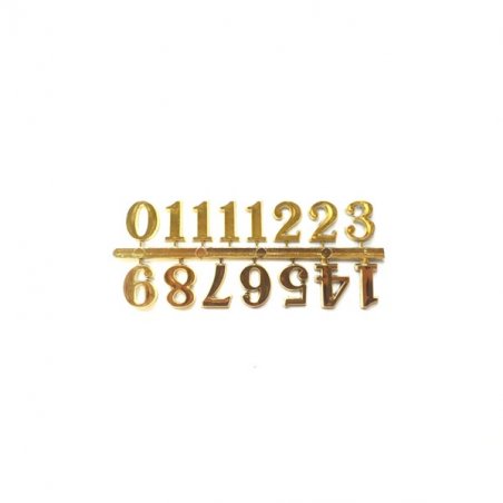 Цифры для часов "Арабские", 1,7 см, цвет золото