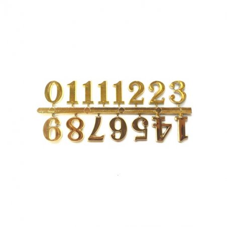 Цифри для годинника "Арабські", 2 см, колір золото