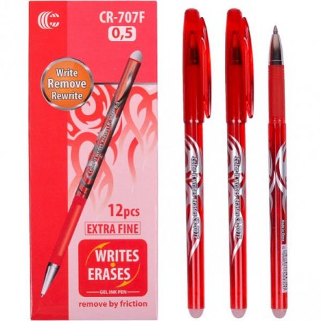 Гелева ручка "Пиши-стирай" 0,5 мм А-6, колір червоний