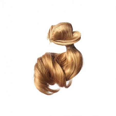 Искусственные волосы "Локоны" на трессе 15 см, цвет золотисто-русый №13