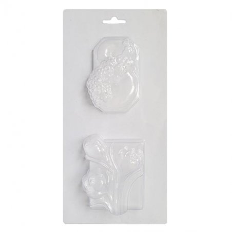 Пластикова форма для мила 8-е Березня і крокуси, 12х23 см, B2-002