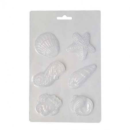 Пластикова форма для мила Морське асорті, 11х18 см, Е6-098