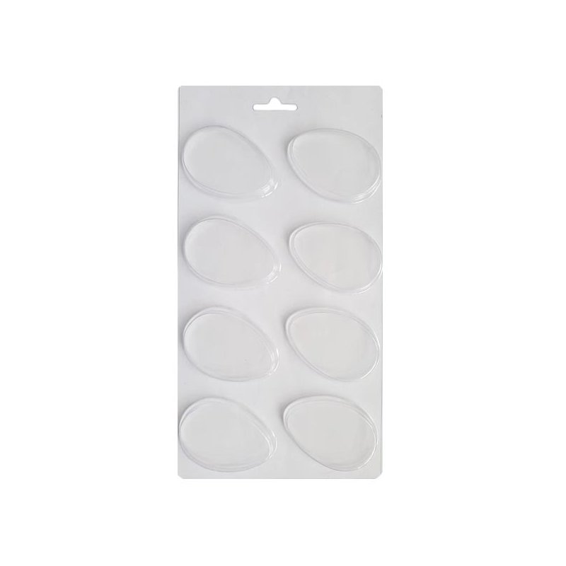 Пластикова форма для мила Яйце, 8 штук, 12х23 см, В8-054