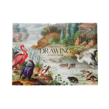 Блок на склейці для малювання "Drawing MUSE" 24х17,8 см, 150г / м2, 20л.