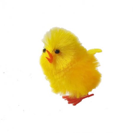 Пасхальный цыпленок желтый пушистый, 5,5 см