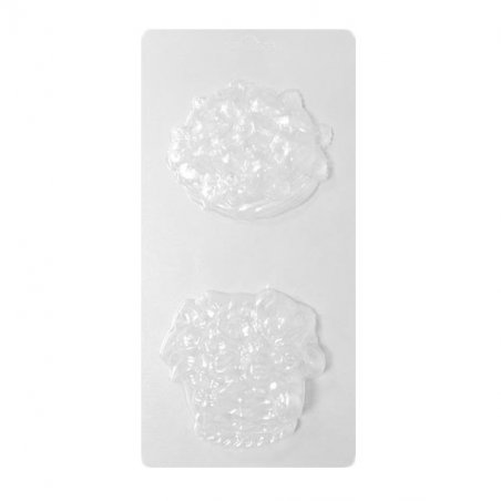 Пластикова форма для мила Ягоди і квіти, 12х23 см, В2-001
