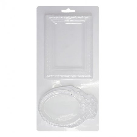 Пластиковая форма для мыла Фоторамки №1, 12х23 см, В2-097