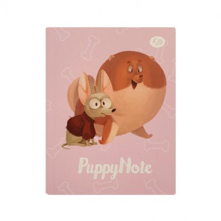 Блокнот 3030 "Artbook Puppy Note" pink А6, 40 аркушів