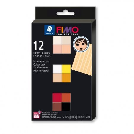 Набір полімерної глини FIMO Doll Art, 12 кольорів по 25 г 8073