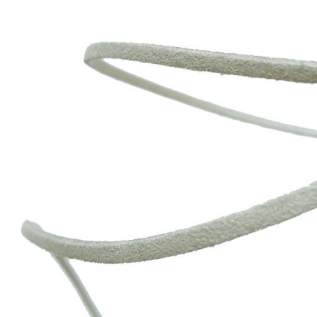 Замшевий шнур, колір світло-сірий, товщина 3 мм, 5 м