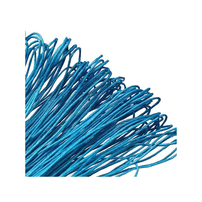 Вощеная нитка, колір блакитний, 1 мм, 5 м