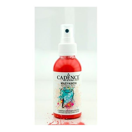 Фарба-спрей для тканини CADENCE Your Fashion Spray Fabric Paint, 100 мл, Скарлет
