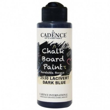 Акрилова фарба для крейдяних дощок Cadence Chalkboard Paint, 120 мл, колір 2530 темно-синій
