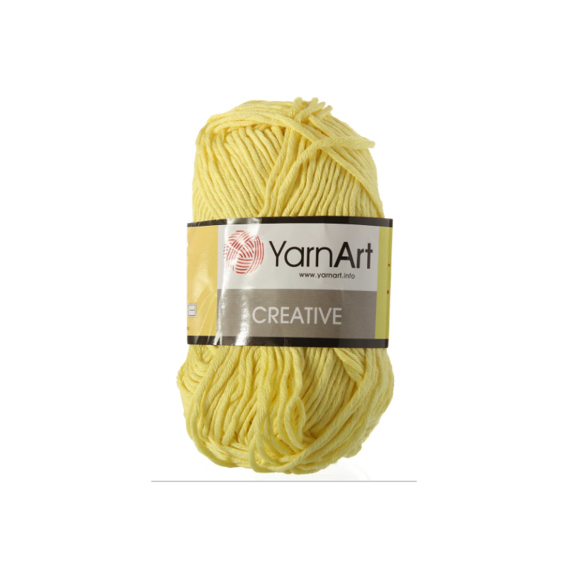 Бавовняна пряжа YarnArt creative, лимонний №224