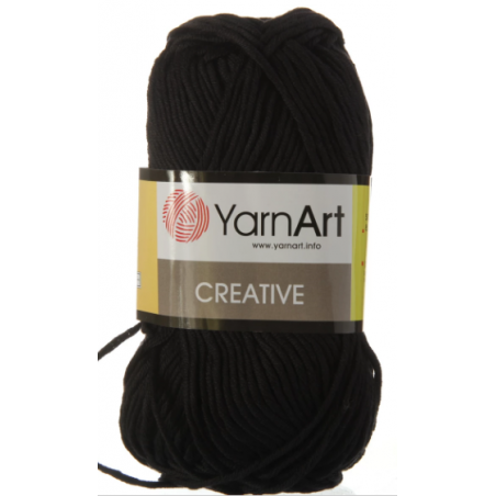 Хлопковая пряжа YarnArt creative, черный №221