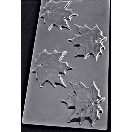 Пластиковая форма для мыла Кленовый лист, 23х12 см, В4-090