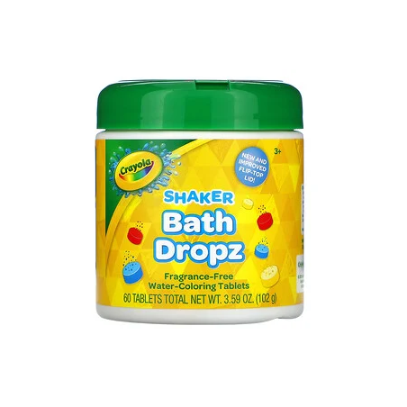Кольорові таблетки для ванної "Bath Dropz Crayola", 60 штук