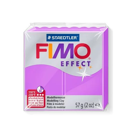 Полімерна глина Fimo Effect, №601, фіолетовий неоновий, 57 г