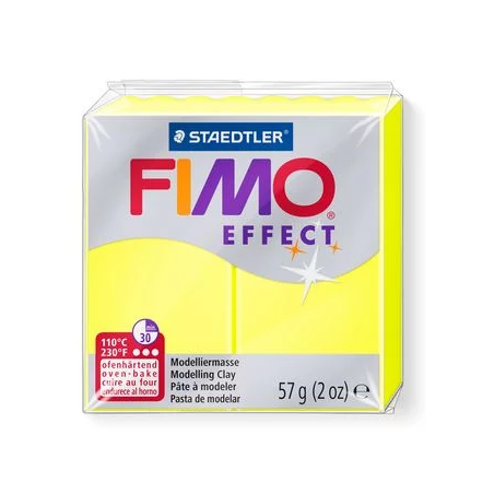 Полімерна глина Fimo Effect, №101, неоново-жовтий, 57 г