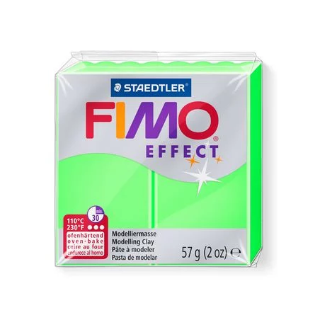 Полімерна глина Fimo Effect, №501, зелений неоновий, 57 г