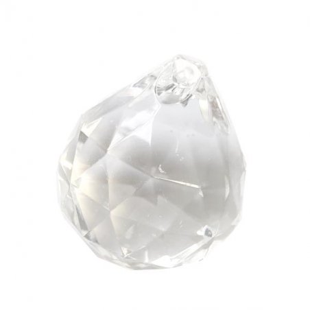 Пластиковий кристал прозорий "Шар", 3,5 см, 1 штука