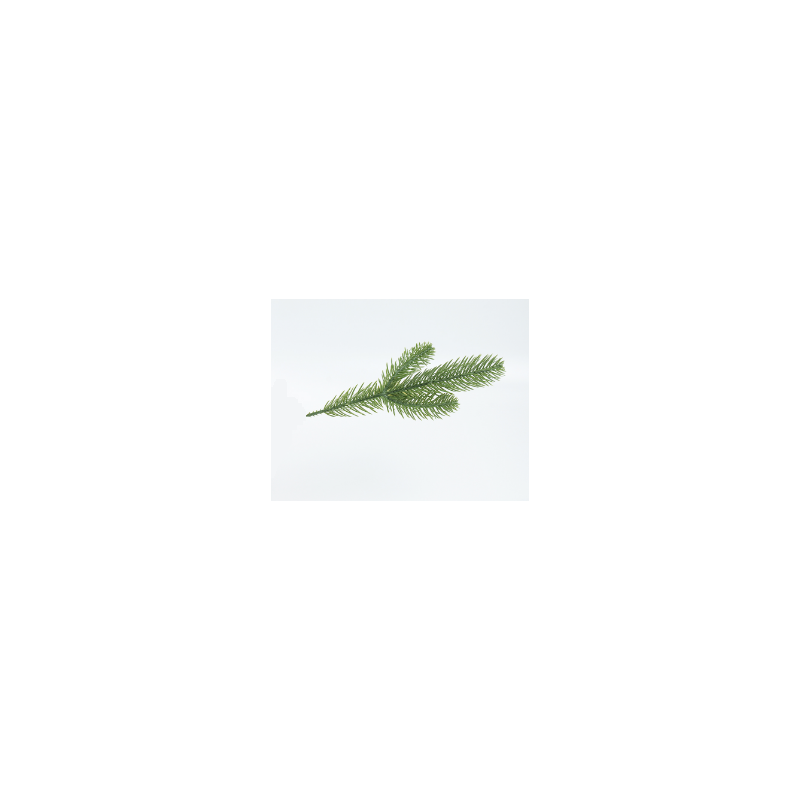 Искусственная зелень "Еловая веточка зеленая" №2, 17 см