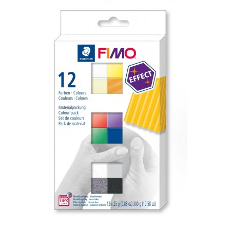 Набір полімерної глини FIMO "Effect", 12 кольорів по 25 г 8013 С12-1