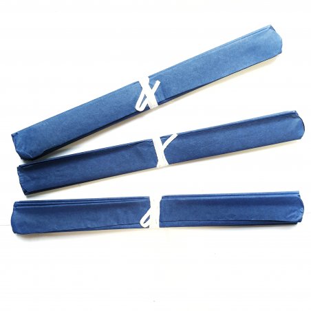 Набір паперових помпонів, 25 см, колір синій (3 штуки)