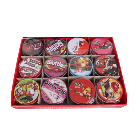 Металлическая коробка "Candy" (в ассортименте), 7,5х5 см, 1 штука