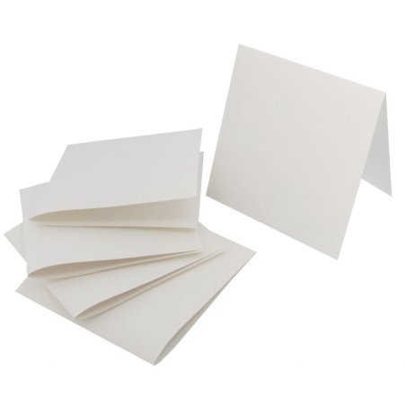 Набір заготовок для створення листівок 12х15 см, 5 штук, колір білий