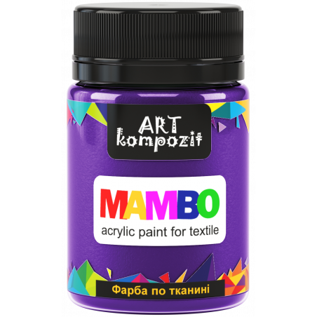 Акриловая краска по ткани ART kompozit, 50 мл, №21 цвет ультрамарин фиолетовый