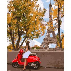 Картина по номерам "Впервые в Париже" 4581, 40х50 см