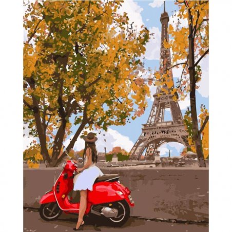 Картина за номерами "Вперше в Парижі" 4581, 40х50 см