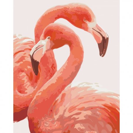 Картина по номерам "Грация фламинго" 2446, 40х50 см