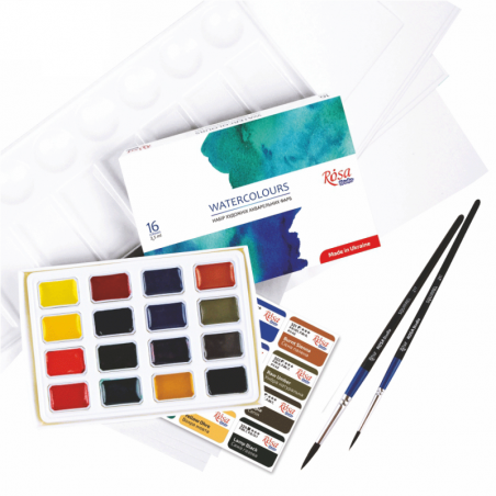 Набор материалов для акварельной живописи ROSA Studio