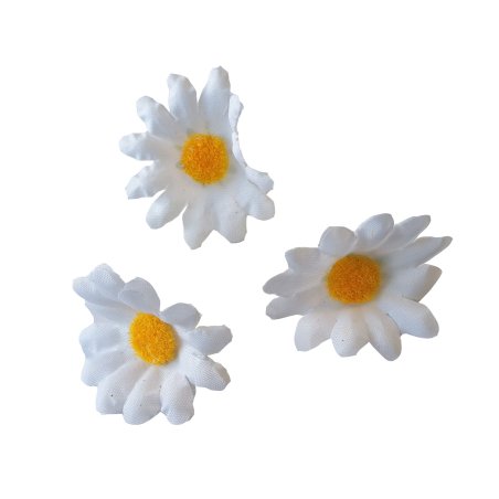 Квіти ромашки, 3 штуки, колір білий