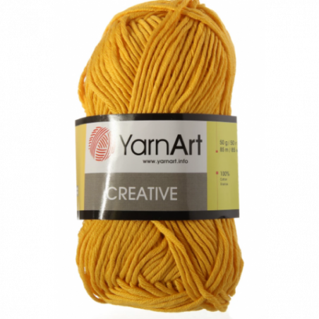 Бавовняна пряжа YarnArt creative, жовтий №228