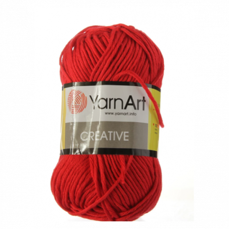 Хлопковая пряжа YarnArt creative, красный №237